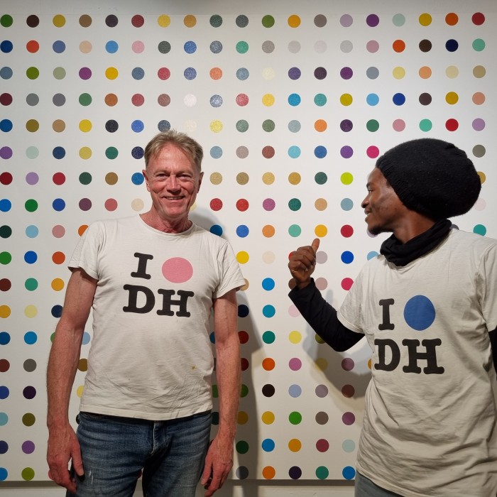 DH Ausstellung &bull; Hirogwan Ngila & Pete Kilkenny &bull; MoMA Lemon Artists, pondering the possibilities of an Exhibition with DH, "The Physical Impossibility of an Exhibition with DH in the Mind of PK"